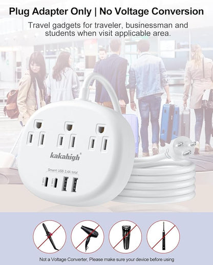 Thailand Power Adapter, Thailand Extension Cord 4FT