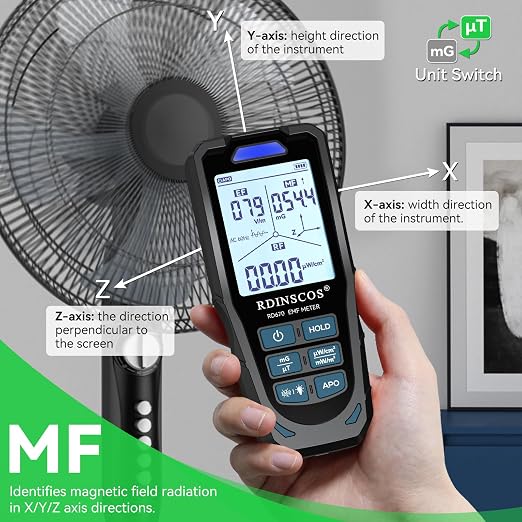 3 in 1 EMF Detector, Rechargeable EMF Meter