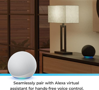Globe Electric 50589 Color-Changing A19 LED Smart Light Bulb, 2.4 GHz Wi-Fi, 60W Equivalent 800LM, Works with Alexa Only, 1-Pack