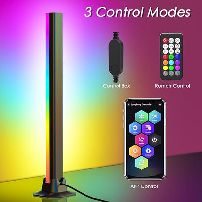 16.5" Smart Light Bar, LED Light Bar for Room, 16 Million Colors Changing, 213 Preset & 8 Scene Modes, Dynamic Music Sync, 3 Control Modes, RGB & IC Ambient Backlight for TV, Gaming Room