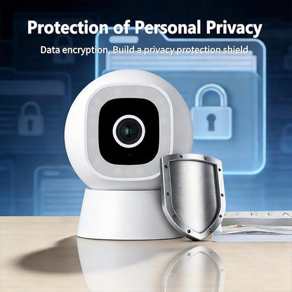 Smart Indoor/Outdoor WiFi Home Security Camera 2K 3MP, Removable Magnetic Head, 360° Adjustable Webcam/Monitor w/ Full-color Night Vision & Phone App Alerts, IP66-rated Waterproof, 2 Way Audio