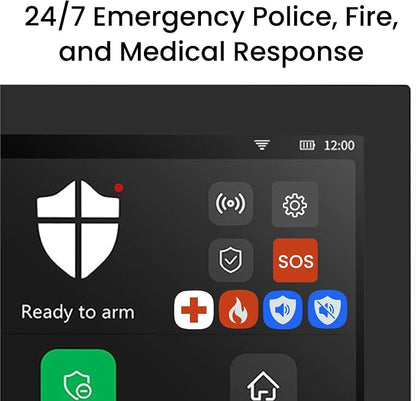 OSI Alarm System Gen 2 (4G), 11pc DIY Home Security System, Self Monitoring for Free or 24/7 Pro Monitoring (Alarm System + 1 Year 24/7 Alarm Monitoring)