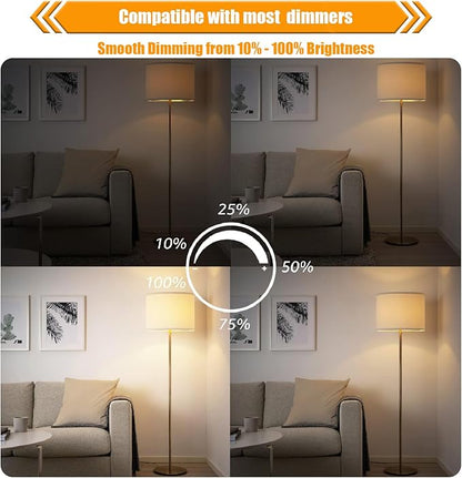 16 Pack LED Edison Bulbs 40W Equivalent, Dimmable 2700K Soft Warm White ST19/ST58 Light Bulb, 4 Watt Vintage LED Filament Bulb, High CRI 90+, 450LM, E26 Base