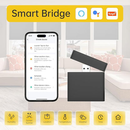 CINONEKO Smart Bridge/Hub Compatible with Alexa/Google 2.4GHz Use with Tuya APP