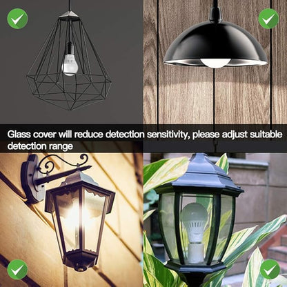 Motion Sensor Light Bulb with Dusk to Dawn, E26 Base, 7W LED(60W Equivalent), Cool White(6000K), Motion Sensitivity, Time and Twilight Setting Adjustable