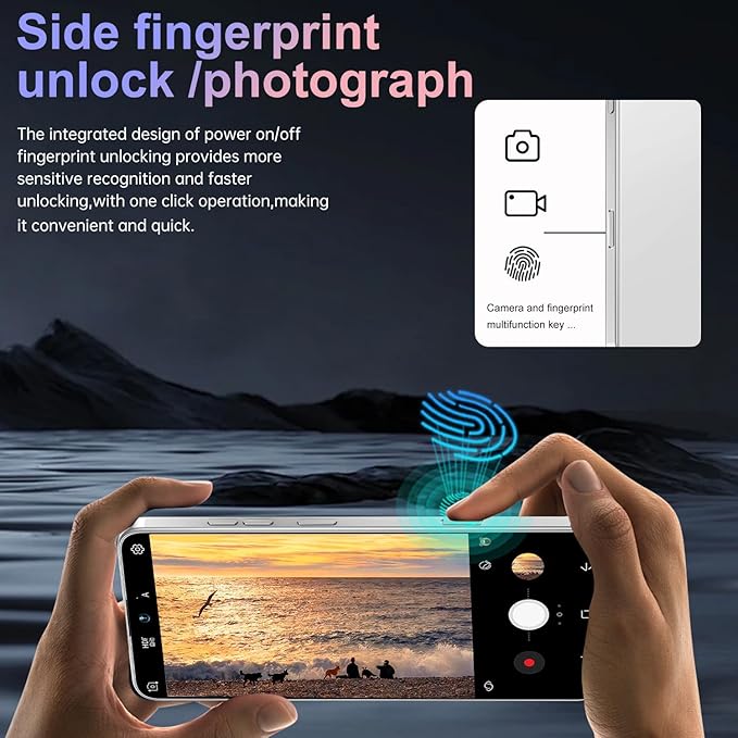 17PM Smartphone: Snapdragon 8 Gen 3, 12GB RAM + 512GB Storage, 7000mAh Battery, 6.99-inch Display, 68MP+108MP Camera, Android 15, 5G, Dual SIM - Superior OS Outperforms Competitors (White)