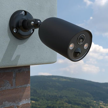 Adjustable Mount and Silicone Skin Cover for TP-Link Tapo MagCam 2024 PCMag(Tapo C425) and Tapo SolarCam 2K Security Cameras (Black)