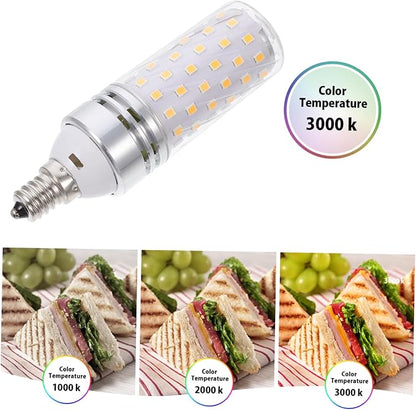 2pcs Smart Led Bulbs Base Warm Light Replacement for Light Bulbs Energy Efficient Low Consumption