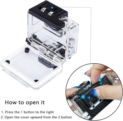 Action Camera Waterproof Case Compatible with AKASO EK7000/Xilecam X2R/Jadfezy/TIMNUT/Pro Xtreme/Dragon Touch Vision 3 YF/Cecosy, Action Camera Underwater Diving Shell
