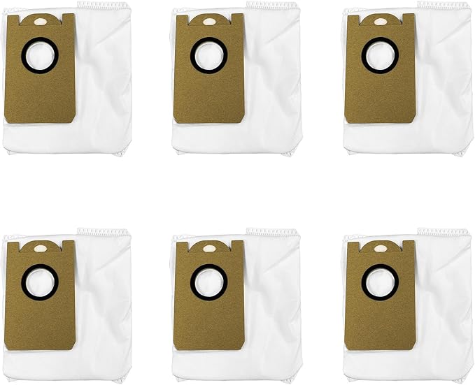 6 PCS Dust Bag Robot Vacuum Cleaner Accessories for Honiture Q6 Pro/Laresar L6 Pro Sweeper