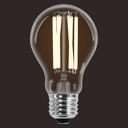 Sylvania A19 Clear LED White Filament Bulb, 11.5W, Dimmable, 1500 LMS, Medium Base, 2700K, Soft White - 2 Pack (42172)