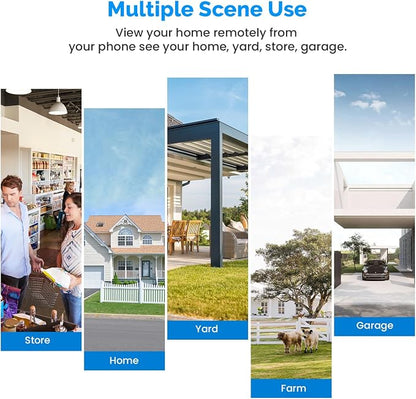 1080P Wireless Security Camera Outdoor, Battery Powered, AI Human Detection, Color Night Vision, 2-Way Audio, IP65 Waterproof, 2.4G Wi-Fi, Cloud Storage (2-spotlights)