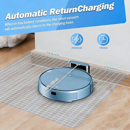 Kilgone Robot Vacuum for Pet Hair, 2-in-1 Vacuum & Mop Combo