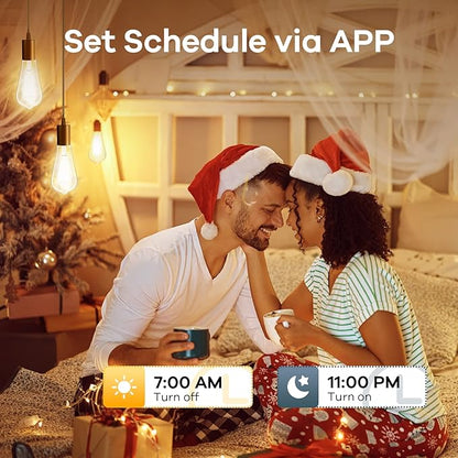 Linkind Smart Edison Bulbs, 2700K-6500K Tunable WiFi Edison Bulbs+Matter Smart Bulbs