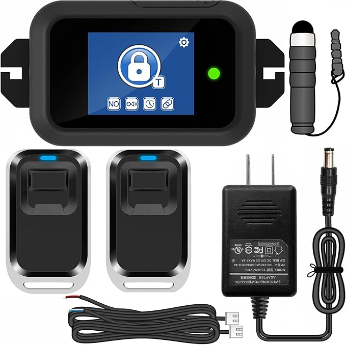 UHPPOTE 2-inch Touch Screen Wireless Remote Control with Electric Strike Lock for Door Entry Access Control System