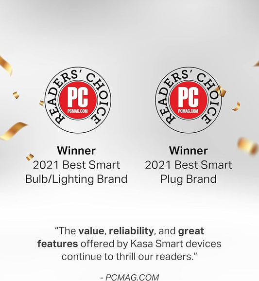 New Kasa Smart Bulb, Full Color Changing Dimmable Smart WiFi Light Bulb Compatible with Alexa and Google Home, A19, 9W 800 Lumens,2.4Ghz only, No Hub Required, 1-Pack (KL125), Multicolor