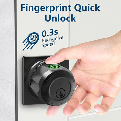 GeekTale Fingerprint Deadbolt Lock with APP, Smart Deadbolt for Front Door