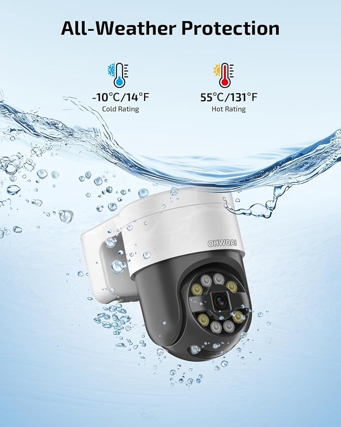 Outdoor Wired Security Camera System, 4K PoE Video Surveillance System
