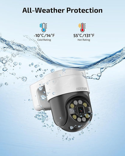 Outdoor Wired Security Camera System, 4K PoE Video Surveillance System