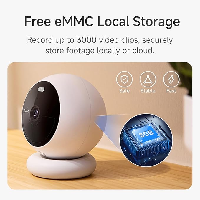 Noorio Home Security System with T120 Camera x1, B200 Camera x2，Hub x1