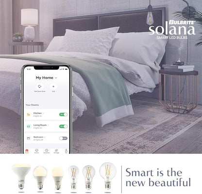 Bulbrite Solana 60-Watt Equivalent ST18 Smart Wi-Fi Connected 90CRI LED Edison Filament Light Bulb