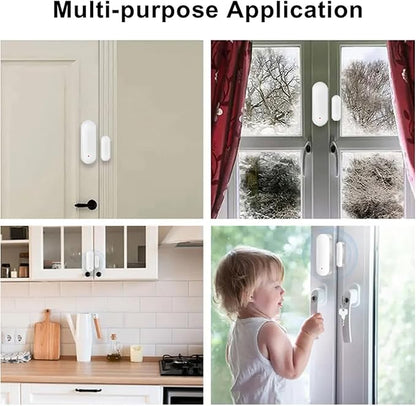 WiFi Smart Door Sensor: Door Open Contact Sensor for Home Security, Wireless Window Sensor, Secure Your Home with Instant Alerts & Smart Automation, Alexa & Google Assistant Compatible (1-Pack)