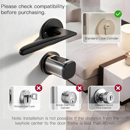 Intelligent Door Locks Fingerprint IC Card Key Cell Phone Application Household Intelligent Electronic Locks Applicable to Wooden Iron Security Door