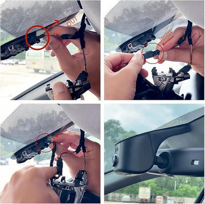 4K Ultra HD Dash Cam fit for Audi Models A4 A6 A3 A5 Q5 S4 S6 Q7 A8 S8 TT A7 S5 Q3 S3 S7 RS3 RS5 RS6 & e-tron (2019-2024) - OEM-Style Design, WiFi & app, Parking Mode 64GB Card