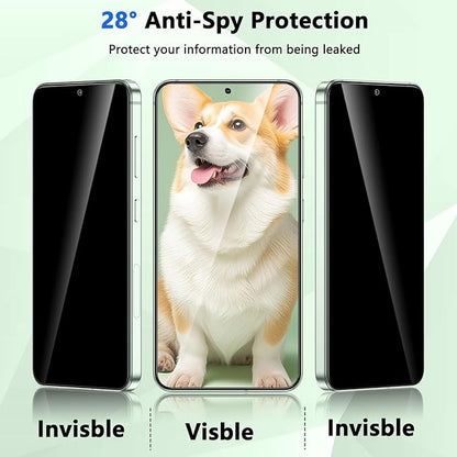 Fotbor for Samsung Galaxy S25 Plus 28° Privacy Screen Protector with [3s Installation Frame], Case Friendly 9H+ Tempered Glass 2Pack