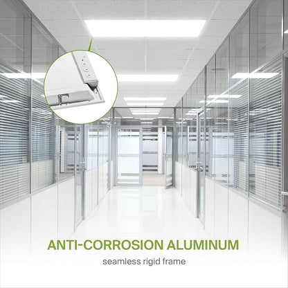 ASD 2 Pack 2x4 LED Flat Panel Light - 40W UL DLC | 5160LM 4000K (Bright White) Dimmable 2x4 LED Drop Ceiling Light Fixture | 2x4 Drop Ceiling Lights, Commercial Lights for Ceiling
