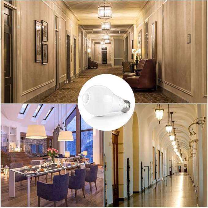 Motion Sensor Outdoor Light Bulb, 12W(100W Equivalent), Dusk to Dawn Light Bulbs Auto On/Off Motion Detector Lights for Outside, Porch, Garage, Driveway, Patio, Motion Sensor Outdoor Lights
