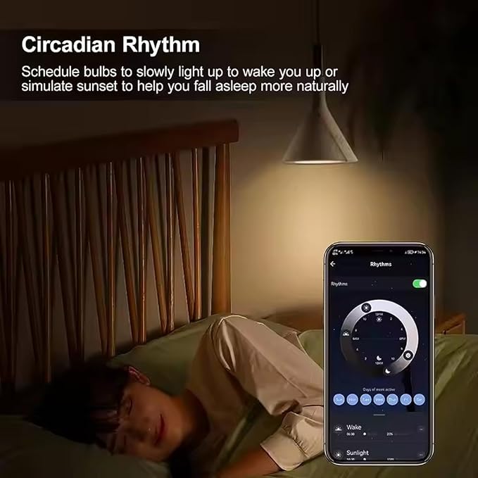 4 Sets E14 5W RGBCC smart Light Bulbs with Adjustable Color Temperature Compatible with Alexan Google Assistant, 14MM Small Base Candle Light Suitable for Parties or Home Decoration