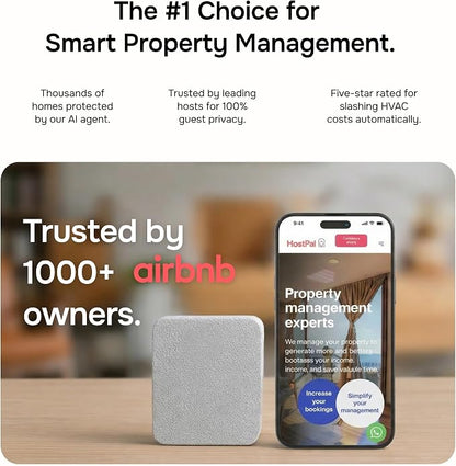 Layla Noise Monitoring Device for Airbnb, Rental, Office & Home | Noise & Occupancy Sensor with Radar-Based Motion Detection | Privacy-Safe Security Monitor | No Subscription