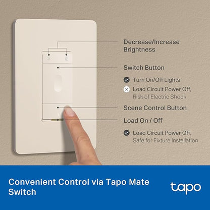 Tapo Smart 6-Inch Recessed Downlight Kit (4-Pack) - 1100 lm, 16M Colors, Tunable White 2700K-6500K, Ultra-Dim 1%, Matter-Compatible, Wi-Fi & Bluetooth Mesh - L730-6 KIT