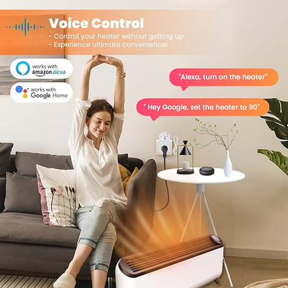 New Generation! Briidea Smart WiFi Temperature Control Outlet Compatible with Alexa Google Assistant, Perfect for Households Greenhouses Reptile Enclosures Incubators, 110V/16A