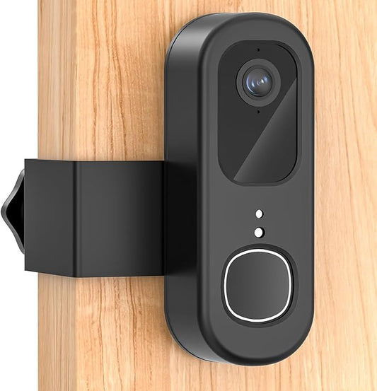 Anti-Theft Doorbell Mount for Arlo Video Doorbell 2K (2nd Gen), Arlo Camera Mount Easy No-Drill Mounting Bracket, Weatherproof Protection for Arlo Doorbell Camera, Ideal for Homes Apartments Rentals