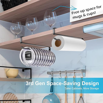 4Pack Tumbler Lid Organizer for Corner Cabinets, Space-Saving Cup Holder, Water Bottle Storage, Kitchen Organization, No Drilling up to 48 Lids(Black, 4pack)