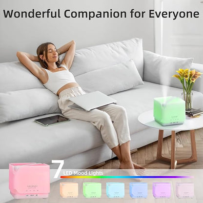 ASAKUKI Essential Oil Diffuser for Home, Large 700 ml Humidifier