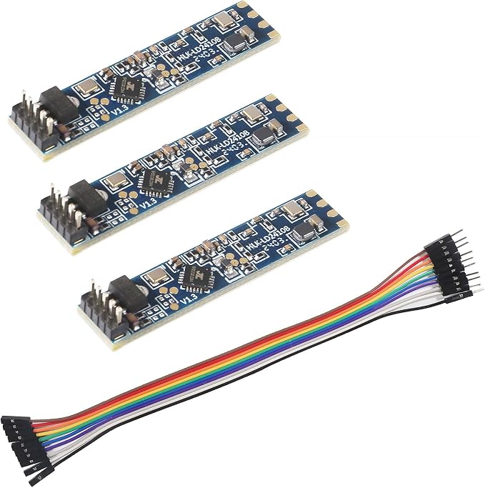 3pcs LD2410B Human Presence Radar Module with Pins Bluetooth HLK-LD2410 LD2410 Human Radar Sensor Board with 10Pin 20CM Cable