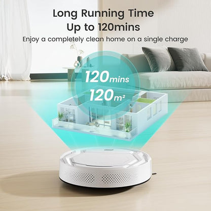 Lefant Robot Vacuums, 2200Pa Strong Suction, 120 Min Runtime