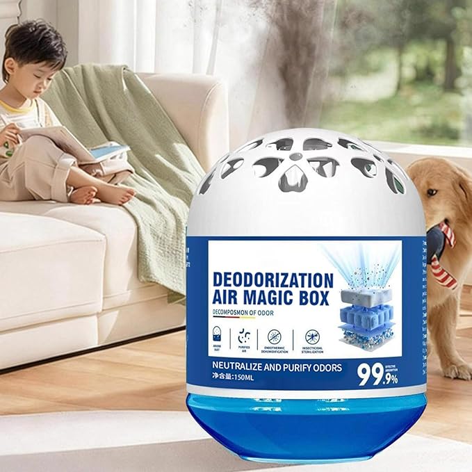 Indoor Dust Removal Air Magic Box,Multi-Functional Magic Box,Automatic Dust Collection Air Box for Home,Air Freshener,Air Essence Box for Pet Areas Bathroom Any Room,Long-Lasting Freshness