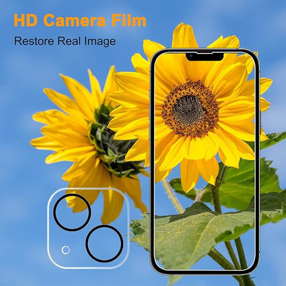PEHAEL 2+2 Pack for iPhone 14 Plus Privacy Screen Protector with Camera Lens Protector Full Coverage Anti-Spy Tempered Glass Film 9H Hardness Easy Installation Bubble Free [6.7 inch]