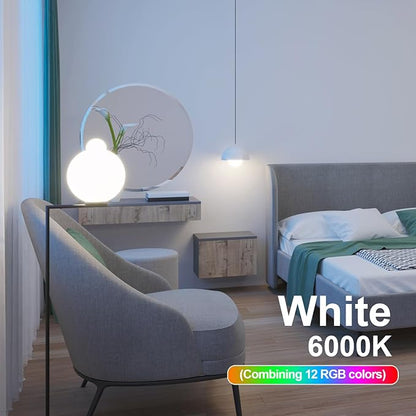 XRise G9 LED Bulb 2.5W Dimmable RGB+White Color Changing with Remote Control Equivalent 25W Halogen G9 Base LED Light Bulbs 6000K 250LM, No Flicker,8 Pack