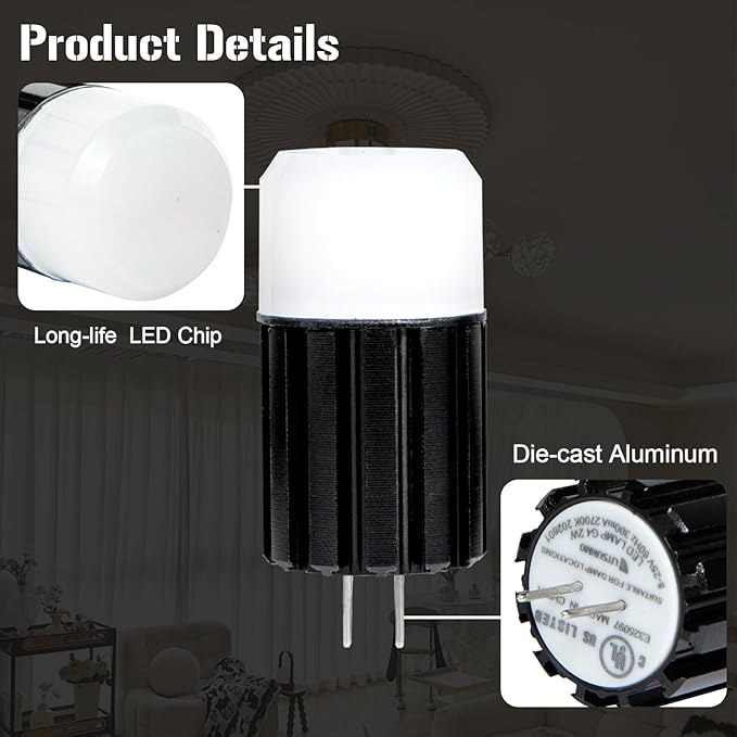 G4 Led Bulb 12V Low Voltage Landscape Lights 2w, T3 Halogen Bulb Led Replacement 2700k Warm White, G4 Bi Pin Led Bulb Aluminum Base for RV, Boat, Yacht, Courtyard, Landscape Path Lights, 1 Pack
