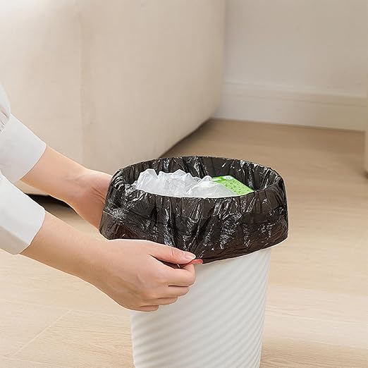 Trash Can - Small Waste basketbin - 1.8 Gallon- for Office,Home,Bathroom,Kitchen - White