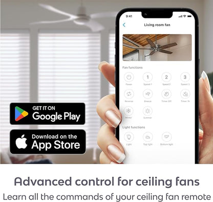 BOND | Add Wifi to Ceiling Fan, Fireplace or Motorized shades | Works with Alexa, Google Home | Remote Control with App | Works with iPhone or Android