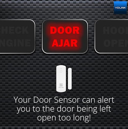 YoLink LoRa Smart Door Sensor Starter Kit: SpeakerHub Audio Hub & (3) Door Sensors - Up to 1/4 Mile Open-Air Range, Door Left-Open Reminders, up to 5 Year Battery Life, Alexa, IFTTT, Home Assistant