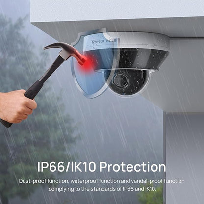 PANOEAGLE 4K 8MP 3X Optical Zoom PTZ Camera Outdoor