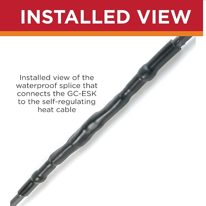 Radiant Solutions Company GlowCap Heat Cable End Seal Kit for Terminating 10-13mm Self-Regulating Heat Cable with patented intelligent LED end cap