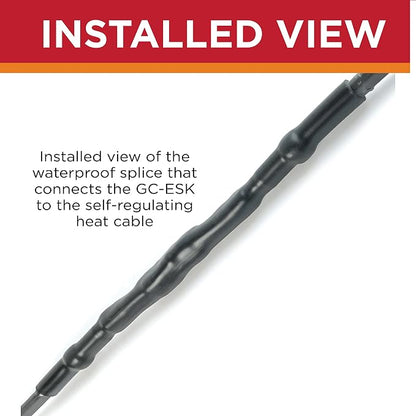 Radiant Solutions Company GlowCap Heat Cable End Seal Kit for Terminating 10-13mm Self-Regulating Heat Cable with patented intelligent LED end cap